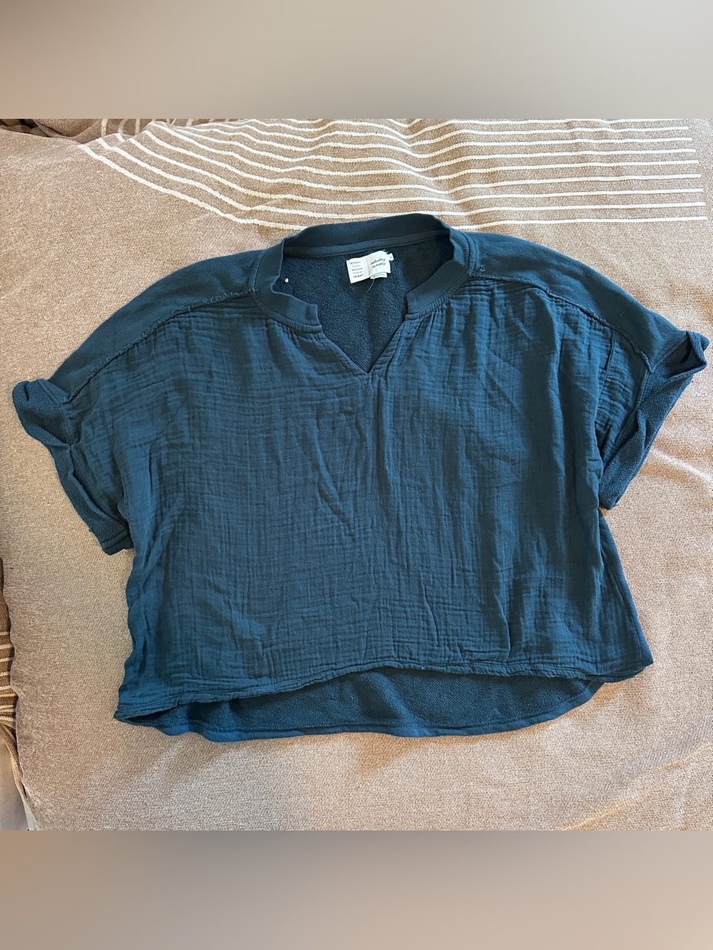Anthropologie Saturday Sunday Slouchy Blue Women's Top
